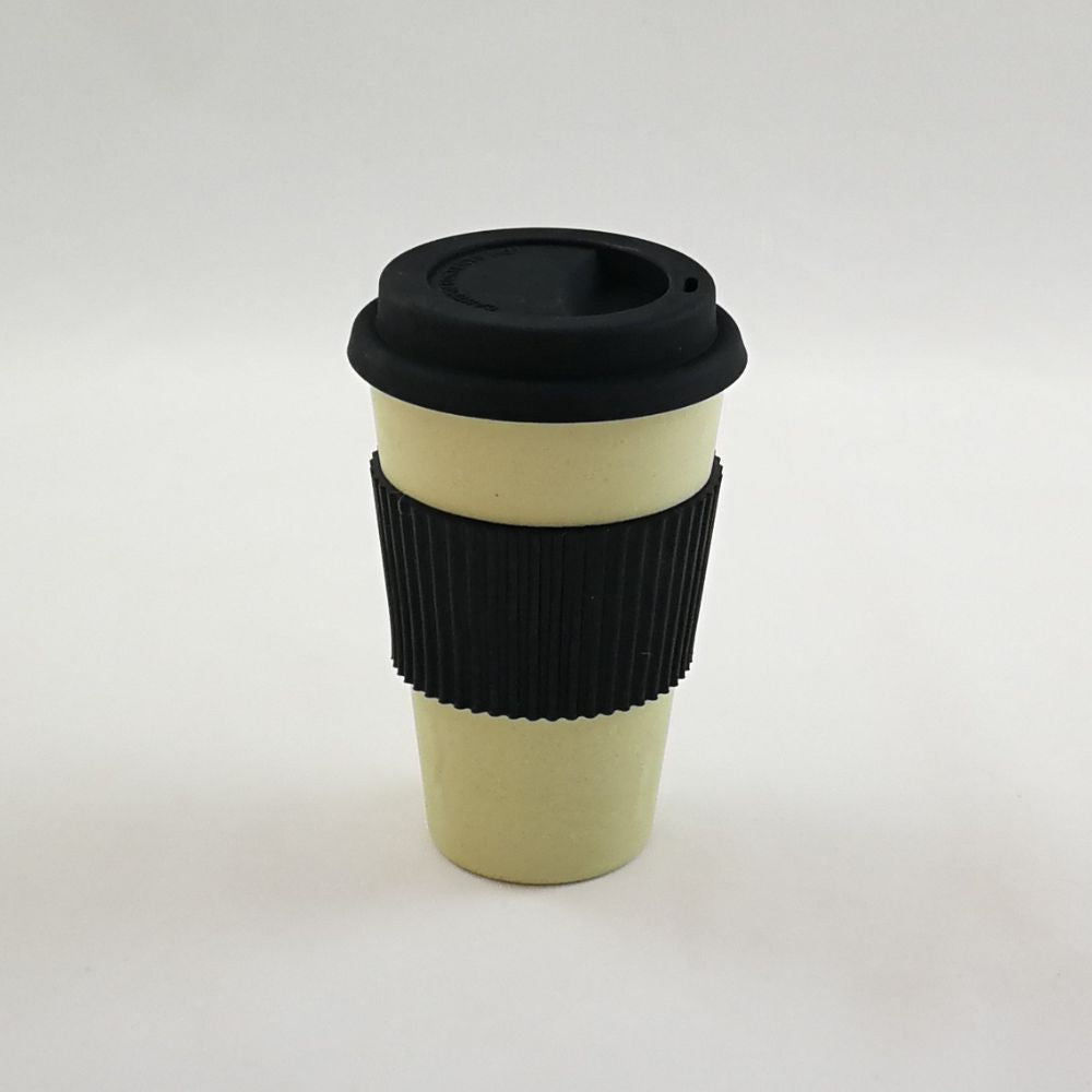 Bamboo Cup with Silicon Cup Lid and Grip