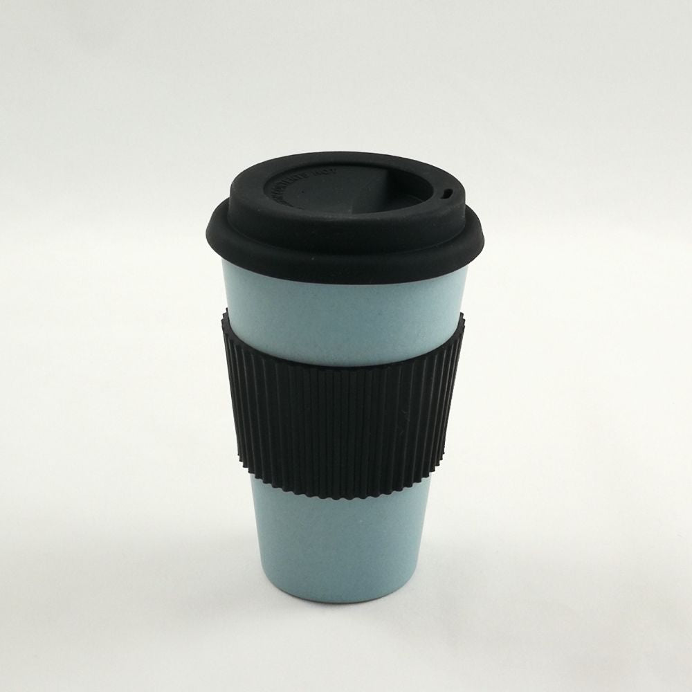 Bamboo Cup with Silicon Cup Lid and Grip