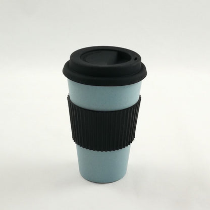 Bamboo Cup with Silicon Cup Lid and Grip