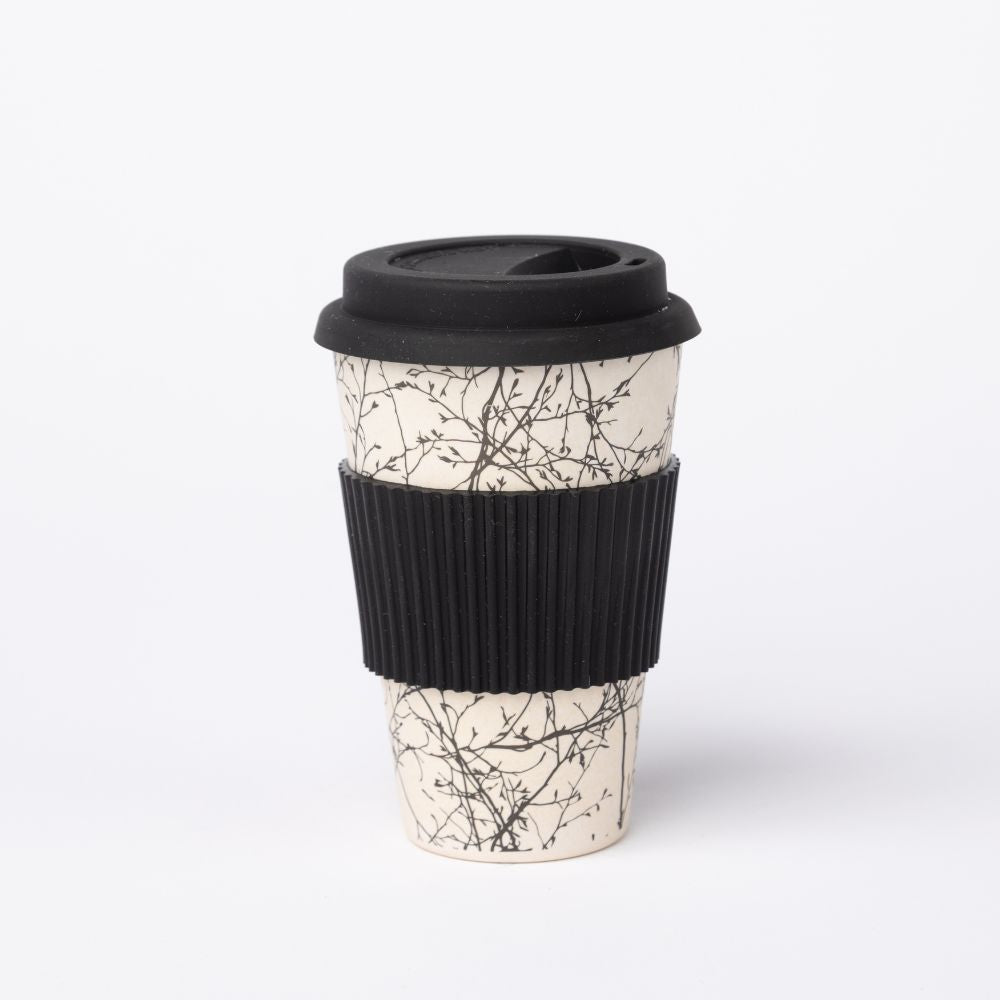 Bamboo Cup with Silicon Cup Lid and Grip