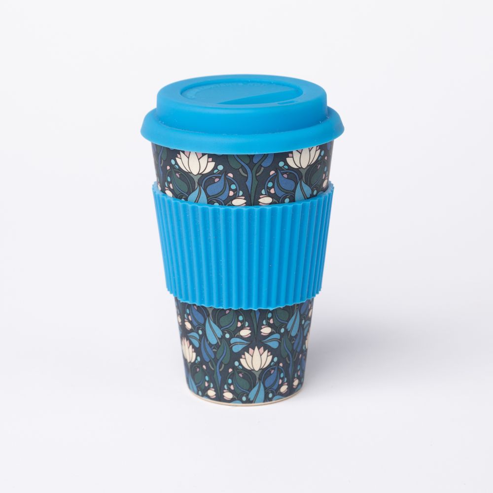 Bamboo Cup with Silicon Cup Lid and Grip